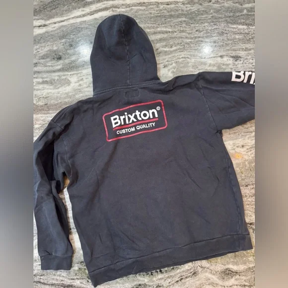 Men’s Brixton Hoodie Size Large Black - Picture 5 of 5